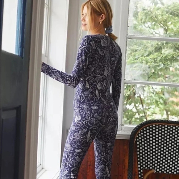Anthropologie Adele Prost Fern Lounge Jumpsuit - Picture 3 of 8